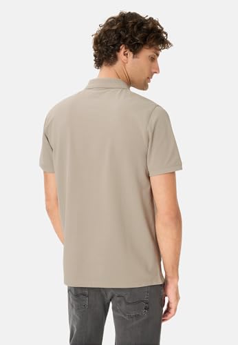 camel active Herren Poloshirt mit Druckknöpfen Beige, Menswear-XL – Ansicht 5