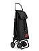 Carro Rolser I-MAX Cherry 4 Ruedas 2 Giratorias Plegable - Negro