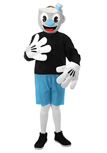 Disfraz completo niño Mugman de Cuphead miniatura 1