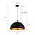Vintage Pendant Light,Industrial pendant light,chandelier17.72 "Industrial Dome Pendant Light black and gold finish lighting fixture line length 78.74" Kitchen island, bedroom, hallway,farmhouse