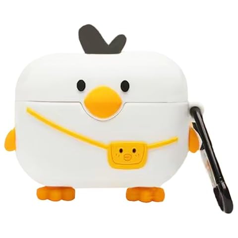 Compatible with Airpods Pro 2nd Generation Case 2022, Cute AirPods Pro 2 Case Cartoon, Kawaii Soft Silicone Protective Cover for Apple New Airpods Pro2 for Men Women (Backpack Duck) Cover