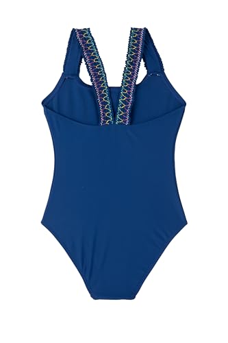 Image of Gottex Kids Ruffle Love Scoop Neck One Piece Swimsuit Chlorine Fade Resistant and Built-in UPF UV 50+ Protection