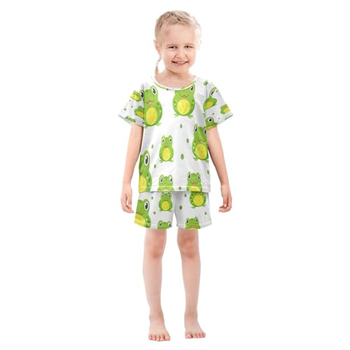 senya Short Sleeve Pajamas Sets Summer Cotton Sleepwear Purple Yellow Green Zebra, 5T3