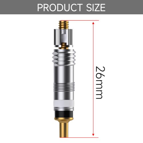 Image of 20 Pcs Presta Valve Core - Bike Replacement Brass Tubeless Core and Valve Core Remover Tool for Tubeless Road MTB Bike Compatible with Vittoria Stan's Continental Kenda (20pc)