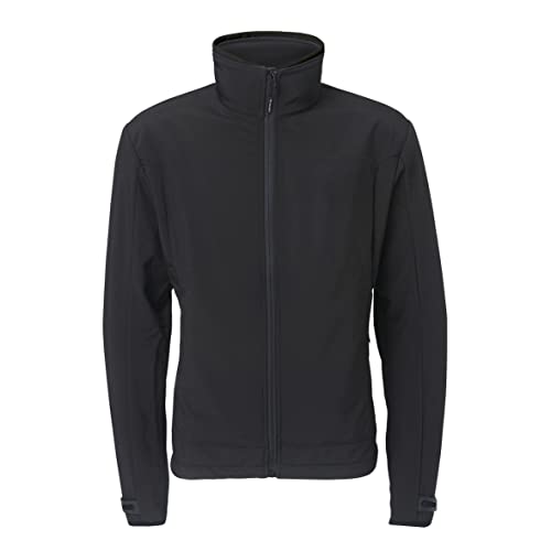 Veste chauffante softshell 30seven noire en taille S avec doublure polaire