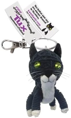 kamibashi Tux the Tuxedo Cat Original String Doll Gang Keychain Clip