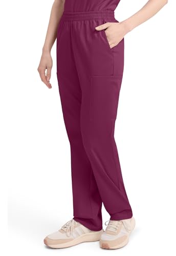 Image of Dickies EDS Signature Scrubs for Women, Elastic Waist Pull-On Cargo Pants for Women in Soft Brushed Poplin - 86106