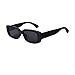 Produktbild ADEWU Mode Sonnenbrille Rechteckig Retro Schmale Brille mit UV Schutz Sunglasses für Damen Herren (S-Schwarz)