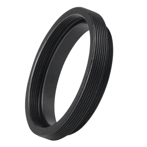 Adaptador para telescopio y microscopio M42x1 a M42x0.75 con anillo de rosca externa M48x0 negro