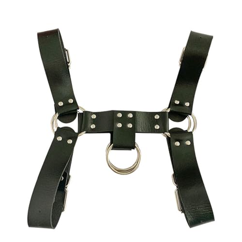 Body Chest Harness,Men's Punk Gothic,Adjustable PU Leather Chest ...