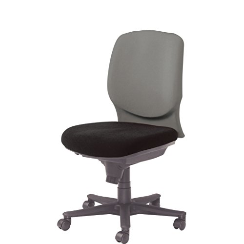 オカムラ オフィスチェア ビラージュ ローバック 肘なし グレー/ブラック 8VC21A-FVF2