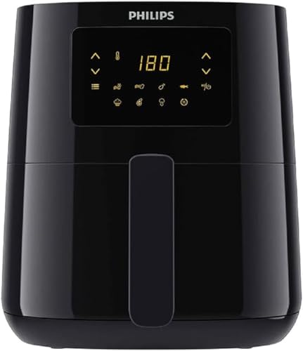Philips Airfryer Serie 3000 L, 4.1L (0.8Kg), Freidora De Aire con función 13 en 1, 90% Menos de grasa, Tecnología Rapid Air, Pantalla Digital con 7...