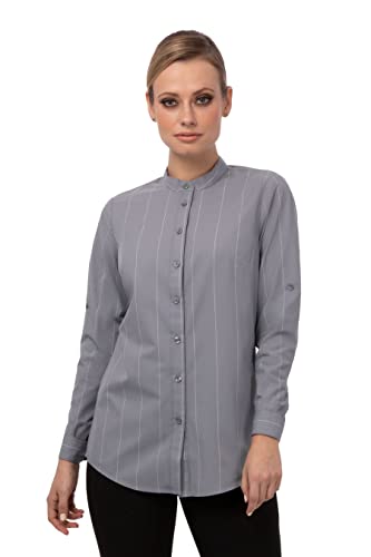 Chemise bouton bas femme manches longues Voce vêtement de travail moderne
