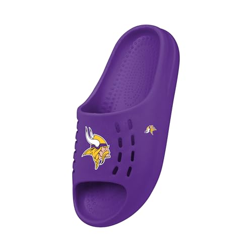 Image of FOCO Men's NFL Team Big Logo Molded Chunky Slide Sandals | Casual Sandals