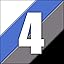 4 Pairs - Black+White+Dark Grey+Blue