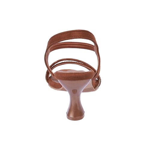 Image of Mochi Women Synthetic Leather Kitten Heel Sandal