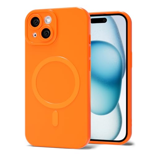 Coque iPhone 15 Plus mignonne femme silicone brillant pour Magsafe