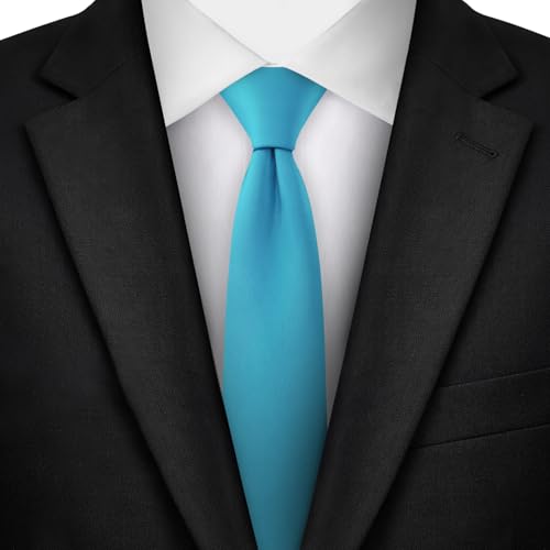 Image of Jacob Alexander Men's Skinny Width 2 inch Solid Color Tie