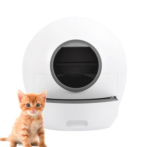 Litiere Chat Autonettoyante, Litière Automatique, Avec Contrôle Par Application, Alerte de Sécurité Et Moniteur de Santé Intelligent, Bac à Litière for Chat Avec élimination Des Odeurs for Plusieurs C