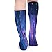LMXFCSR Galaxy Breathable Athletic Crew Socks 5 Pairs - Moisture Wicking Lightweight Socks for Men And Women, Comfortable Everyday Casual Socks for Home, Office, All Seasons