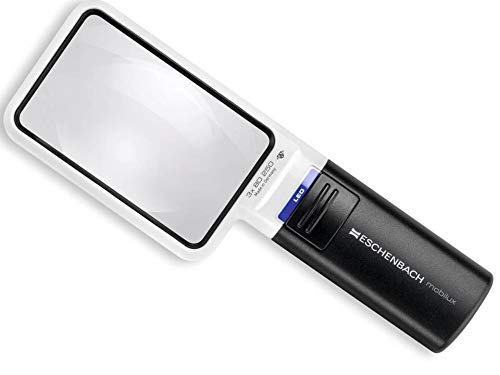 Eschenbach Mobilux 15122 LED 3X Magnifier - Huge 90x54mm Rectangular Lens
