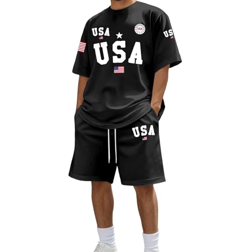 Chándal informal de hombre con manga corta estilo athleisure urbano