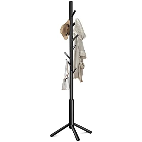 Azaeahom Garderobenleiste freistehend mit 8 Haken Cover