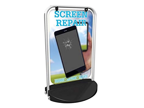 Screen Repair Here Swinger 3000 Pavement Sign MEGA Listing Outdoor Street Advertising Display…