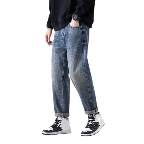 Jeans Pants Trousers Denim Spring and Autumn Men's Non Elastic Japanese Loose Harun