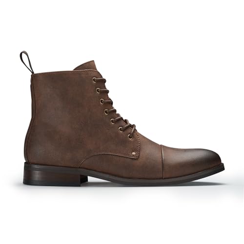 Image of Polar Fox Men's Ankle Dress Boots | Lace-up Casual Fashion Boot Collection | Cap Toe & Plain Toe Styles |