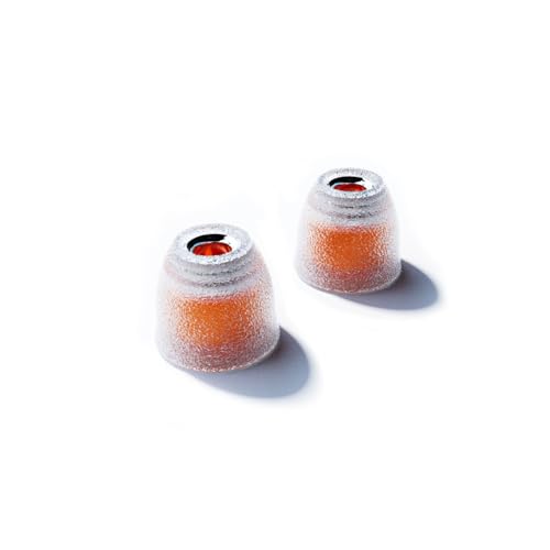 Image of TANGZU Tang Sancai Noble Earbud Tips, Replaceable Liquid Silicone Medical Grade Hypoallergic Eartips, Stainless Steel IEM Ear Plugs, Optional XS /S /M /L Size for in Ear Monitors (XS- 1 Pair)