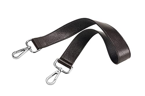 Image of 24.8 inch Leather Replacement Strap for Handbags Shoulder Bag with Metal Buckles