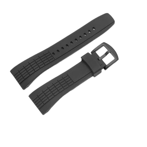 Bracelet en silicone noir 26 mm Seiko Velatura sport homme