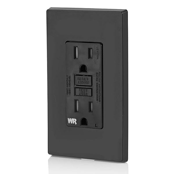 Leviton GFWT1-E Self-Test SmartlockPro Slim GFCI Weather-Resistant and Tamper-Resistant Receptacle with LED Indicator, 15 Amp, Black by Leviton - Image 7