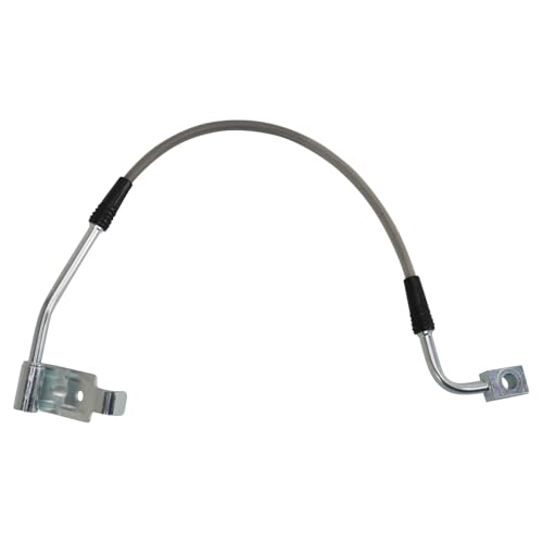 Image of TRQ Rear Brake Hose Set Compatible with 2008-2012 Jeep Wrangler