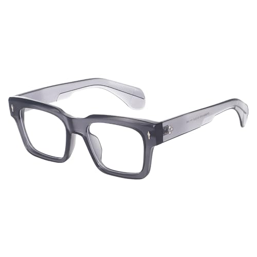 Image of Peter Jones I Zero Power Blue Cut Computer Glasses I Retro Square Shape I Gaming Glasses I UV Protected & Blocks Harmful Rays I Men & Women I Large Square 3804