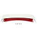 HECASA Rear Trunk Spoiler Compatible with 2009-2021 Nissan 370Z Coupe Trunk Spoiler Wing Red & White Plastic