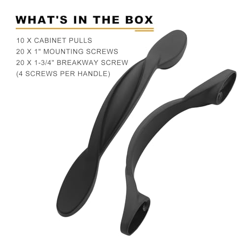 Image of Asidrama 30 Pack 3 Inch(76mm) Matte Black Cabinet Pulls Heavy-Duty Solid Kitchen Cabinet Handles Black Drawer Hardware for Bathrooms Cabinets