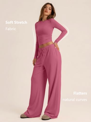 Image of Trendy Queen Women's 2 Piece 2026 Fall Fashion Lounge Set with Pockets