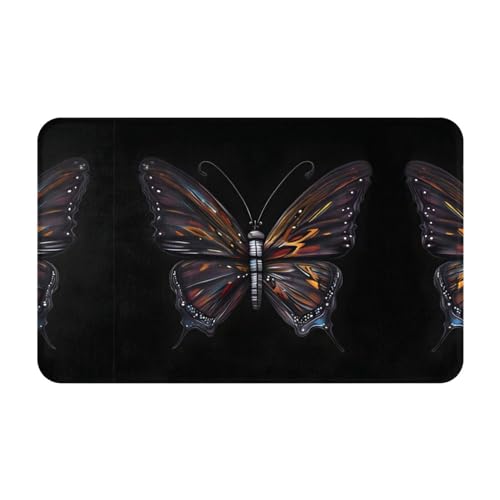 AkosOL Mystery Butterfly Stilvoller gemusterter Teppich für Komfort und Schönheit, wasserdicht und...