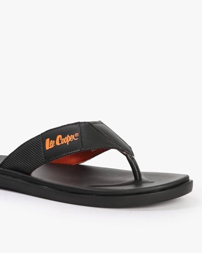 Image of Men's logo print flip-flops slippers