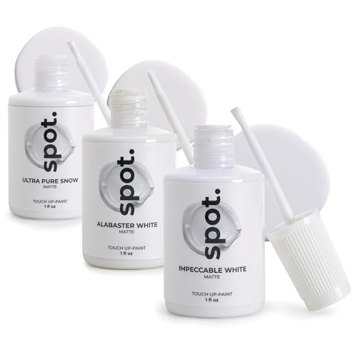 Comparison: Best White Colors For Kitchen Cabinets 3 spot. Touch-Up Paint | Matte Finish for Cabinets, Walls, Doors & Furniture | Multi-Tone White Repair Kit | Quick-Dry, Self-Priming, Low-Odor, Eco-Friendly | No-Sanding or Primer Needed | 3 Pack