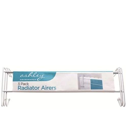 The Home Fusion Company Set Of 3 Radiator Airers - 2 Bars Space Saving Clothes Dryer