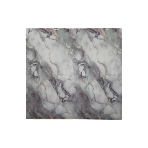 Image of INFINITY DECOR Light Grey & White Marble UV Wall Panels with Golden Design - Self Adhesive Waterproof 3D Wall Stickers | 60x60 cm Marble Texture Sheets for Walls, Furniture & Kitchen (Pack of 25)