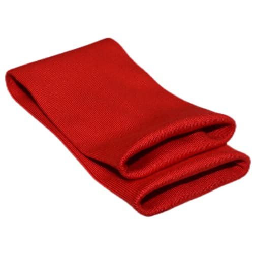 Image of TinaKim Ribbing Knit Fabric, for Waistbands Collar Cuffs Sewing Material (Tubular Red, 16x4in)
