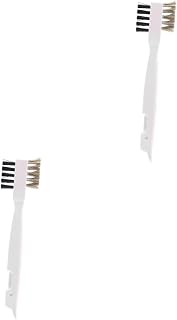 2pcs Gas Stove Cleaning Brush Wire Scrub Brush for Pot Pan and Cooktop Crevice Cleaning Ergonomic Handle for Easy Household Use