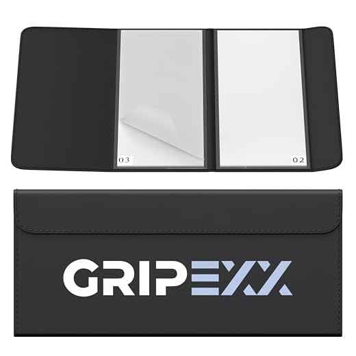 GRIPEXX Portable Basketball Sticky Mat - Replaceable Sheets Basketball Shoe Grip Enhancer - Sticky Pad for Basketball Shoes - Traction Mat for Sport Courts (Black)