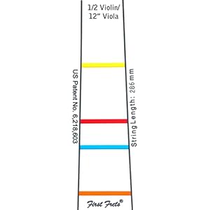 Toetsmarkering FIRST FRET 119, voor 1/2 viool en 30,5 cm altviool (12″), 286 mm