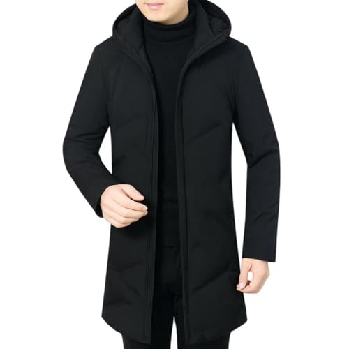 Chaqueta con capucha hombre: abrigo de invierno c&oacute;modo y c&aacute;lido