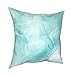 Funda de cojín de mármol líquido, color verde azulado, turquesa, funda de almohada decorativa para sala de estar, dormitorio, sofá, 12 x 12 pulgadas